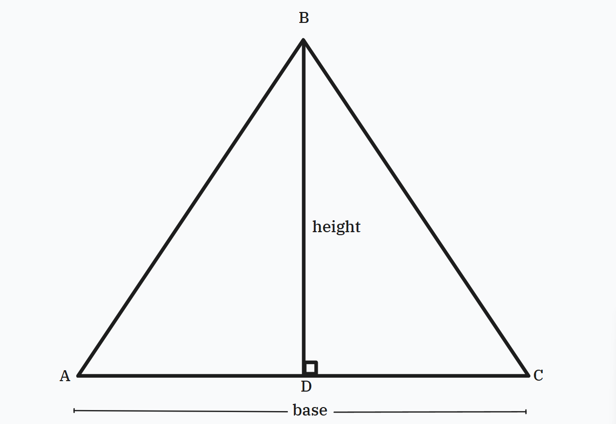 Triangle with Base and Height specified
